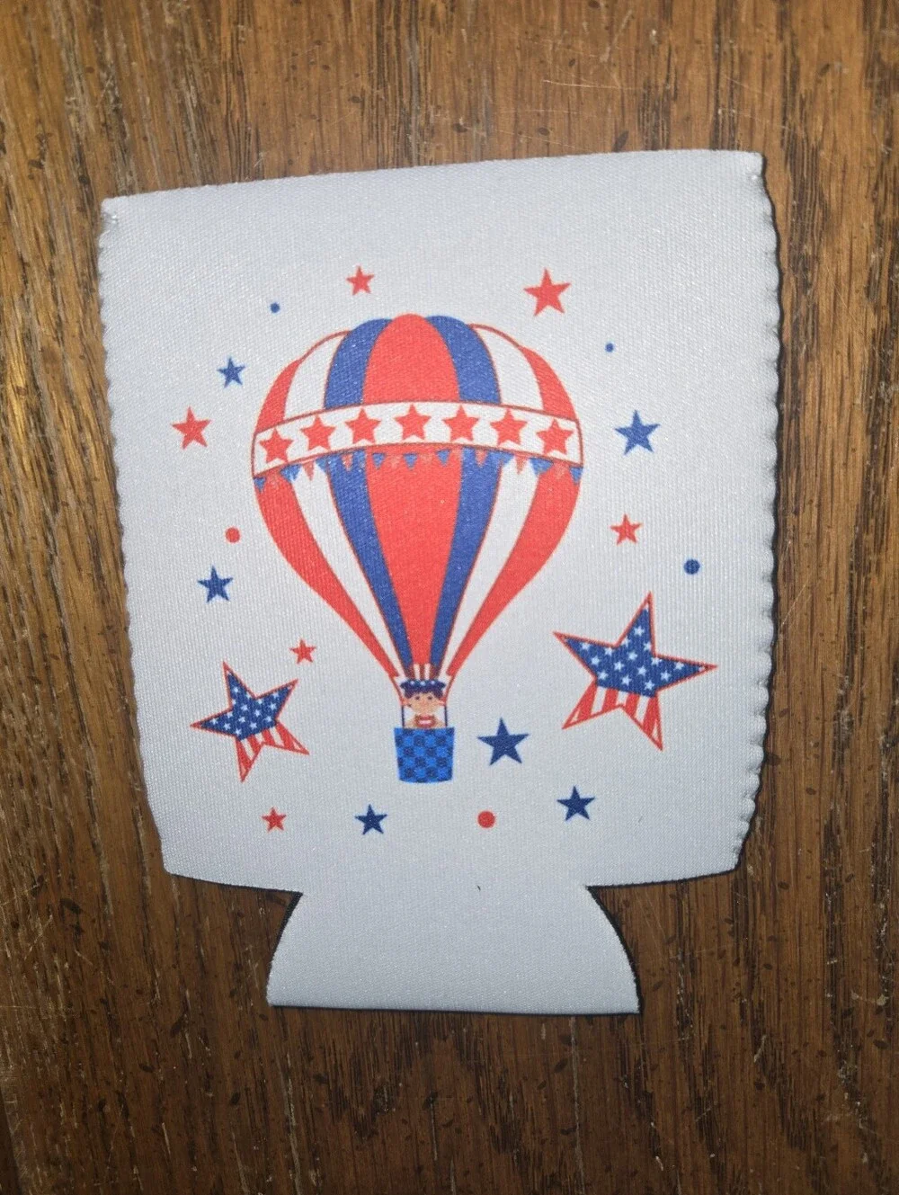 Patriotic Red & Blue Can Cooler Koozie